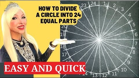 How to Divide a Circle into 24 Equal Parts for Art Project