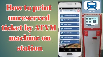 How to book Unreserved print ticket (paper ticket) by UTS app