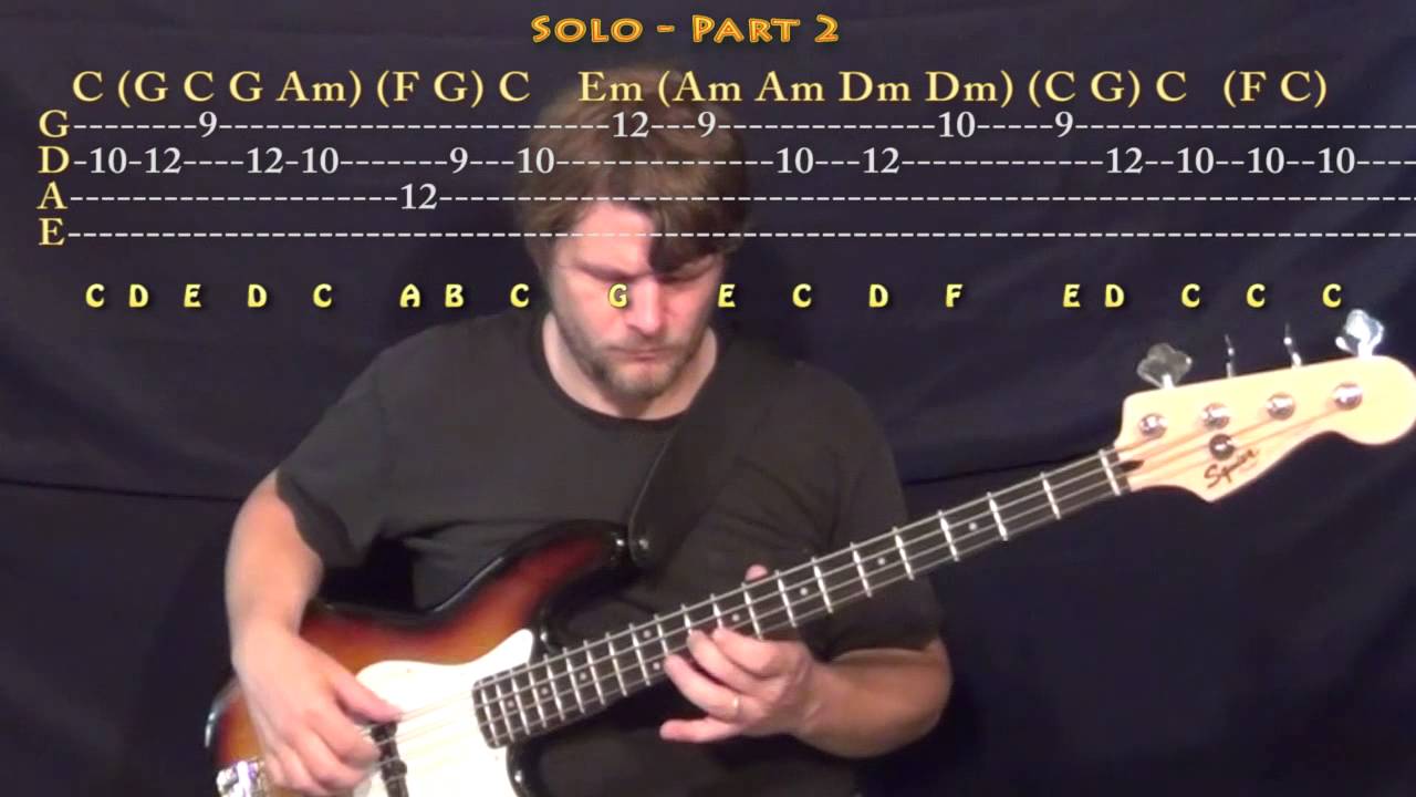 From Whom All Blessings Flow (Doxology) Bass Guitar Melody Cover Lesson