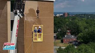 Total soft wash on a 16 story historic Vineville Towers in Macon, GA Extreme Clean of Georgia screenshot 5