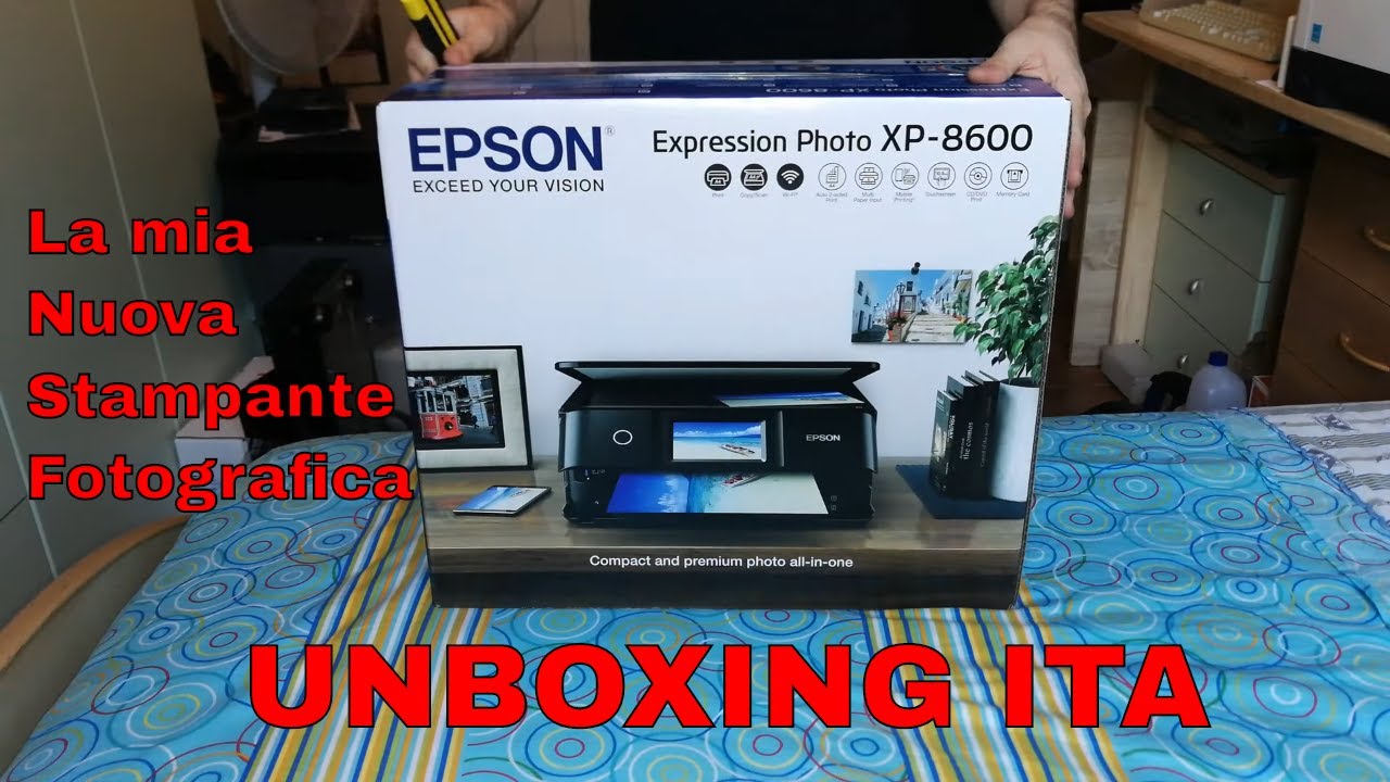 Epson Expression Photo XP-8600 • Unboxing ITA