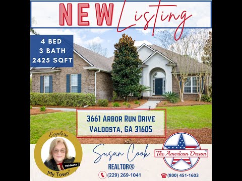 3661 Arbor Run Dr, Valdosta, GA home video tour