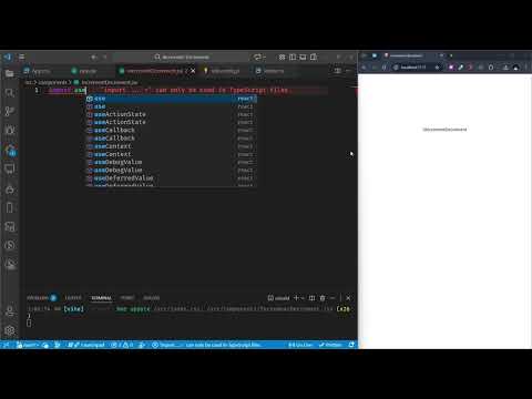 Simple React Increment & Decrement Example
