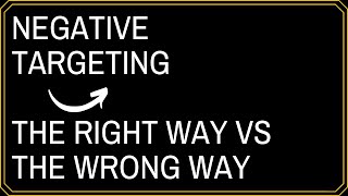 How to do negative targeting for books (Amazon Ads for Authors)