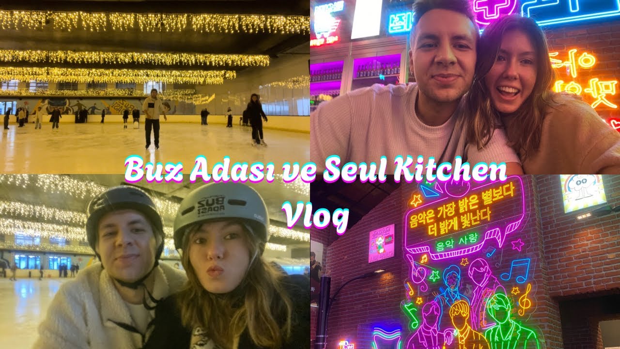 ⛸️Buz Adası ve Kore Mutfağını Denedik🍜🥢🇰🇷