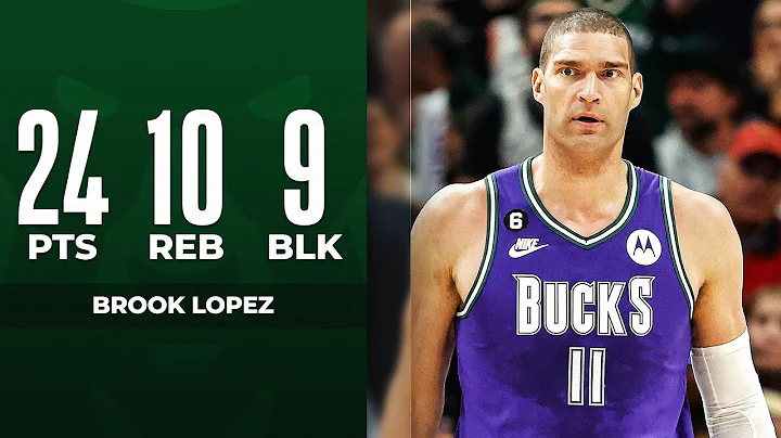 Brook Lopez's DOUBLE-DOUBLE Performance In Bucks W...