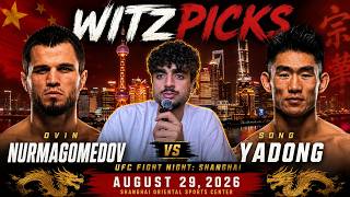UFC FIGHT NIGHT UMAR V SONG FULL CARD PICK LFGGG!!!!!
