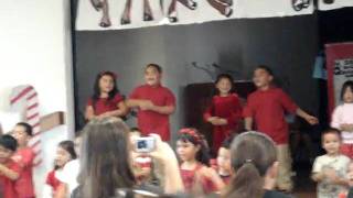 Jonah and Josephs kindergarten A-plus xmas program