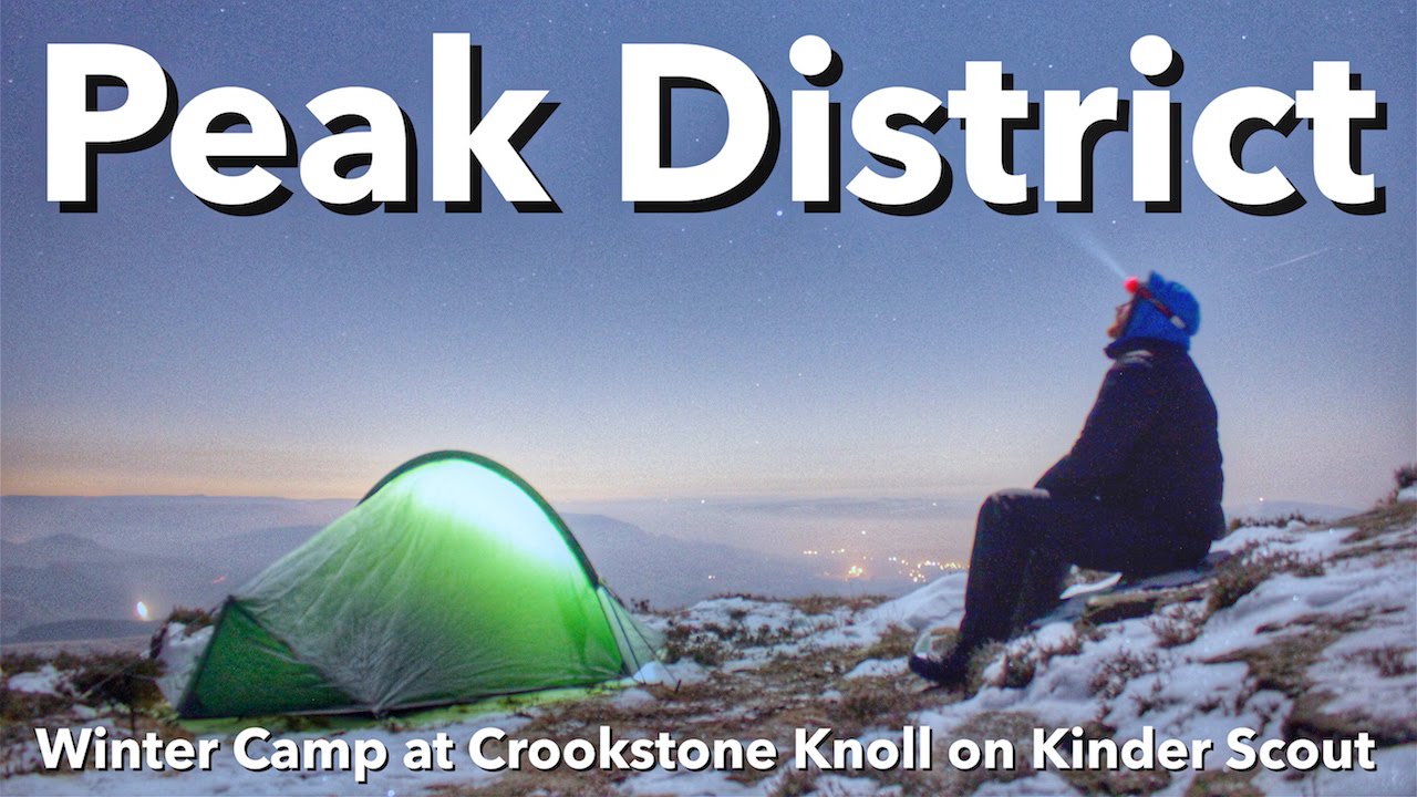Peak District - Winter Camp at Crookstone Knoll on Kinder Scout