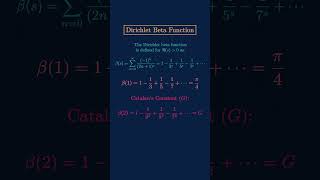 RANKING 100 FUNCTIONS BY DIFFICULTY | Level #68 Dirichlet Beta Function #RecentDrift #maths #edit