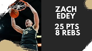 Zach Edey Highlights vs. Florida State | 11/30/22 | 25 Pts, 8 Rebs