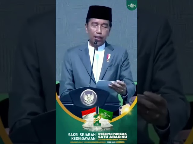 Presiden Jokowi 🔴 NU Menjaga persatuan #nahdlatululama #nahdlatululamaindonesia #jokowi class=