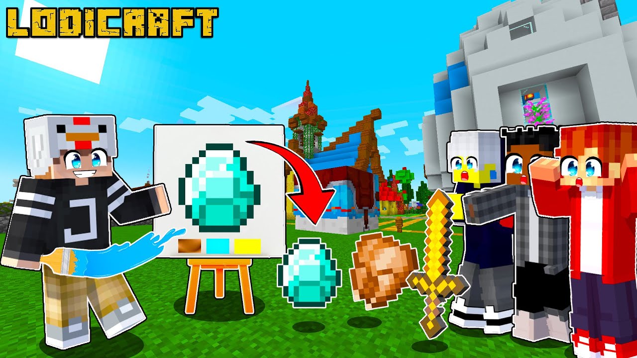 Minecraft but Whatever you Draw, You Get!