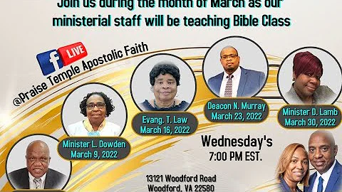 Bible Class: Faith & Meekness - Minister Linda Dow...