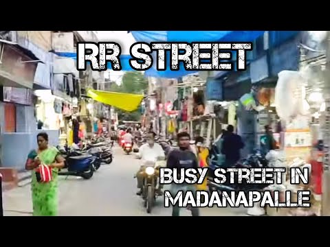 Busy street in Madanapalle RR streets Shopping Street @ridewithabdul