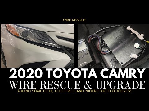 2020 Toyota Camry wire rescue and audio upgrade