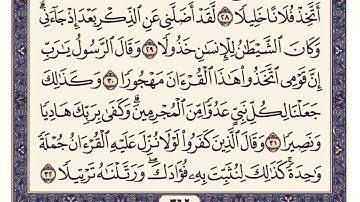 من الصفحة رقم ٣٦١ الى الصفحة رقم ٣٦٥ ( سورة الفرقان )