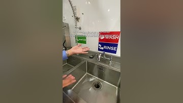 Basic Hygiene & Sanitation: 3 Sink Compartment Unit Wash, Rinse, Sanitized