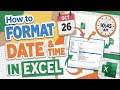 How to Format Date and Time in Excel ?