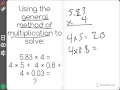 Multiplying Decimals and Whole Numbers