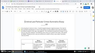 Wiselearn Criminal Law - Particular Crimes Summative