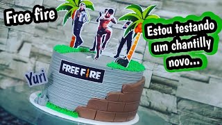 Bolo tema Free Fire, o mais pedido por aqui. E aí o que acharam