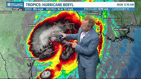 Beryl hits Texas as Cat 1 hurricane; Latest path here