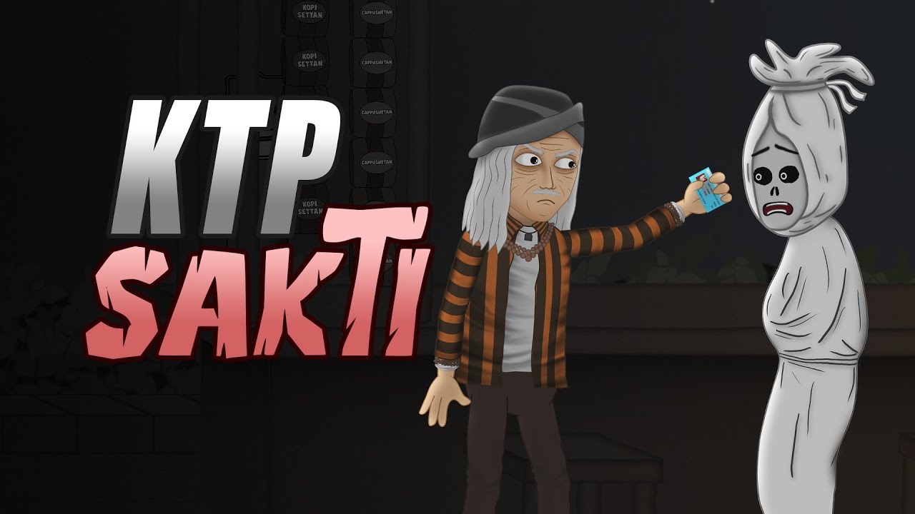 KTP Sakti - Animasi Horor Lucu - Kartun Hantu - Warganet Life