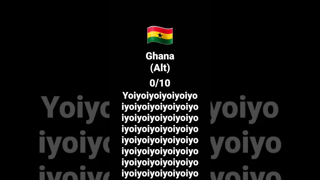 Ranking world countries by how scary their EAS alarm is: Ghana (alt) 