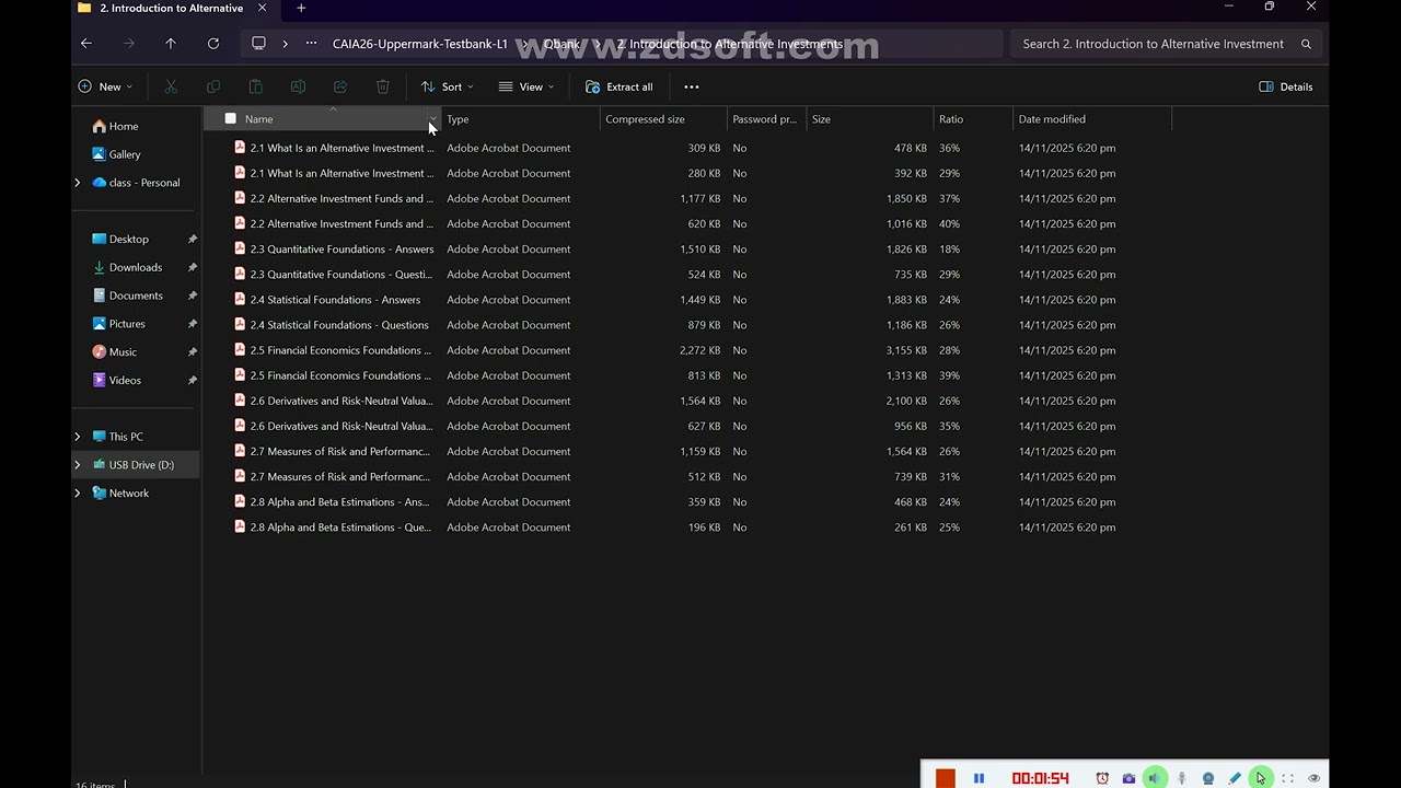 2026 CAIA Level 1 Uppermark Qbank