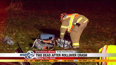 2 killed in Elkhart County Toll Road rollover crash