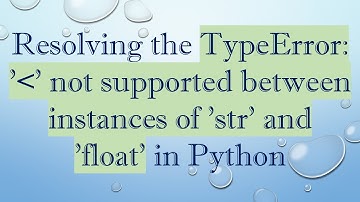 Resolving the TypeError: 