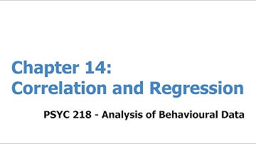 PSYC 218 - Ch 14 - Part 2 - Correlation & Regression