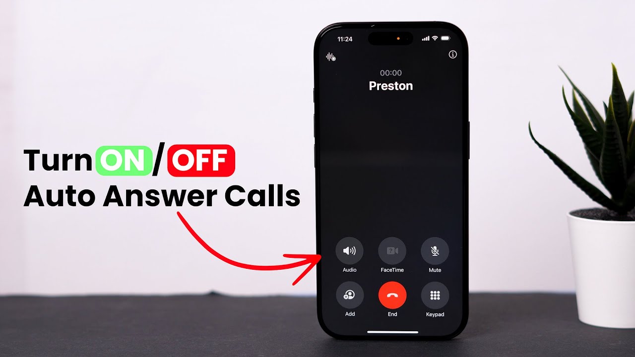 How To Turn On or Off Auto Answer Calls On iPhone iOS 18? - YouTube