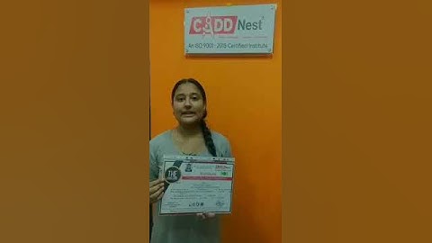 CADD NEST STUDENT TESTIMONIAL