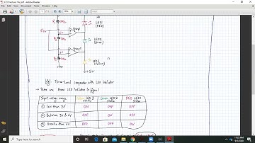 Window Detector or Three Level comparator circuit using opamp