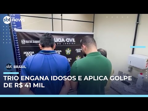 Video trio-de-estelionatarios-e-preso-por-aplicar-golpes-em-idosos-no-rio-de-janeiro-sbt-brasil