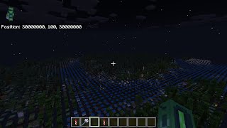 İ went 30 million blocks away from spawn! 😮