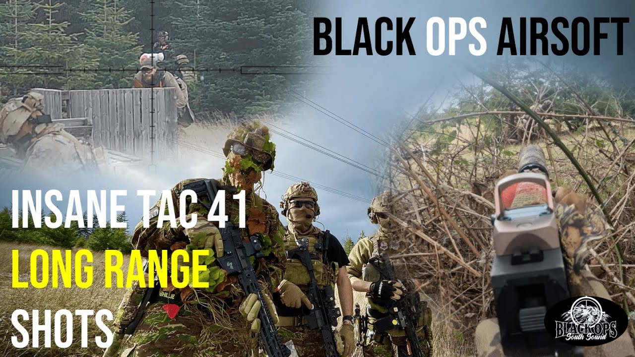 INSANE Tac 41 LONG SHOTS🎯Black Ops Airsoft