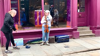 Violin street performer Holly May Violin