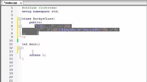 Buckys C++ Programming Tutorials - 12 - Introduction to Classes and Objects