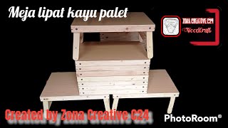 Cara membuat Meja Lipat dari kayu palet