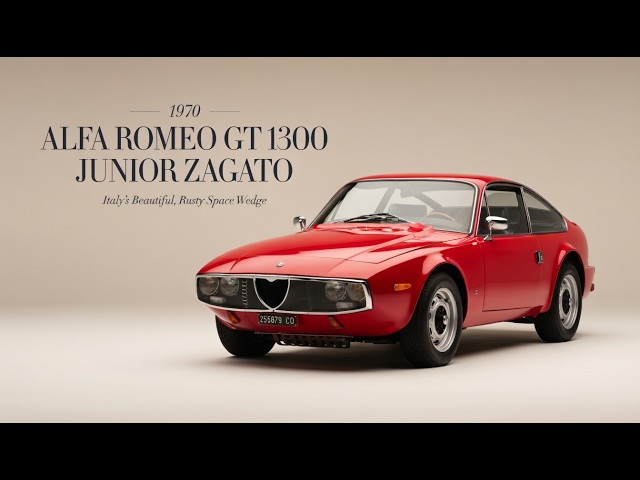 The 1970 Alfa Romeo GT 1300 Junior Zagato: Italy's Beautiful