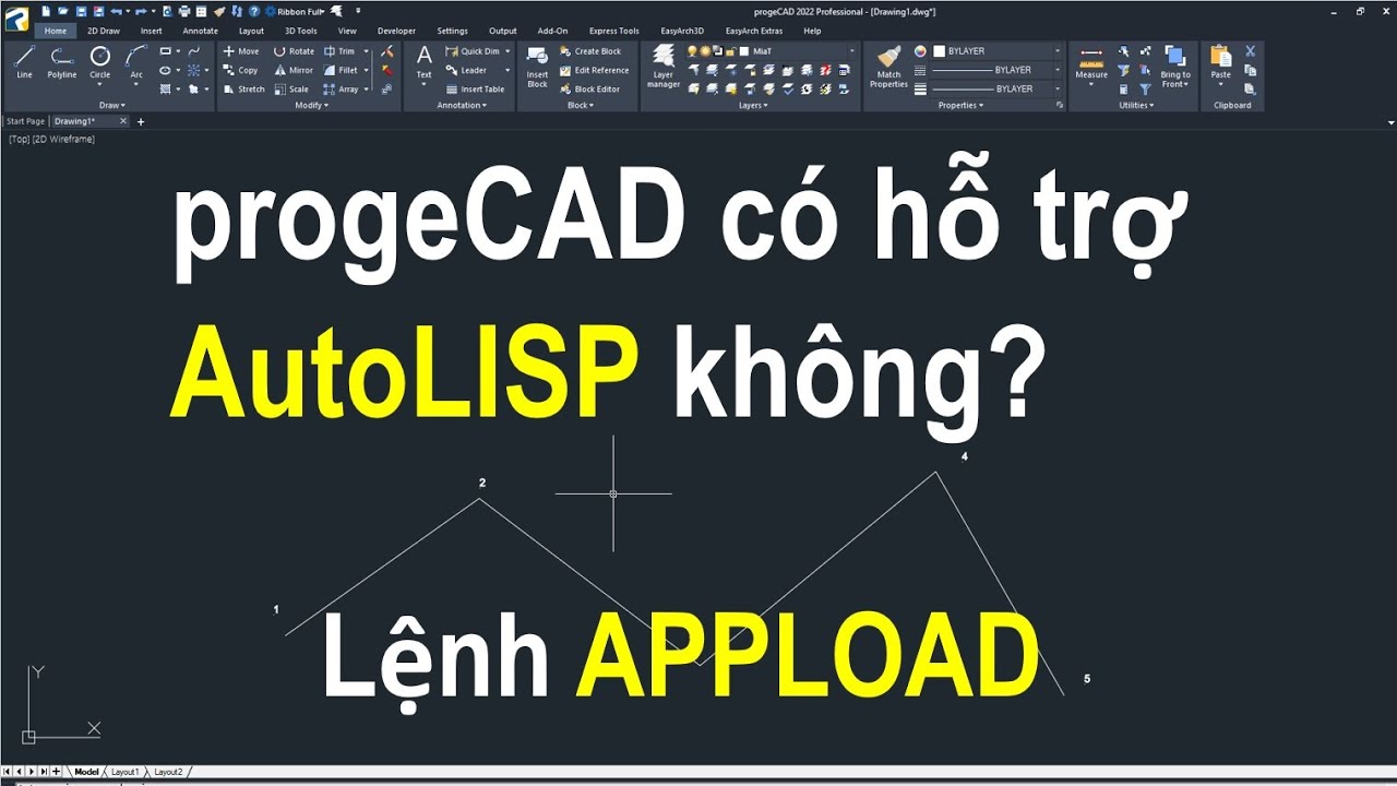 Hướng Dẫn Lisp Trên Progecad - Lệnh Appload
