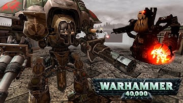 Imperial Knight vs Ork Stompa | Dawn of War - Unification mod | Warhammer 40,000 | Cinematic Battle