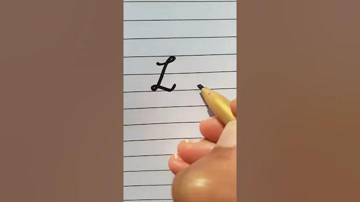 How to write L letter in Cursive Writing.