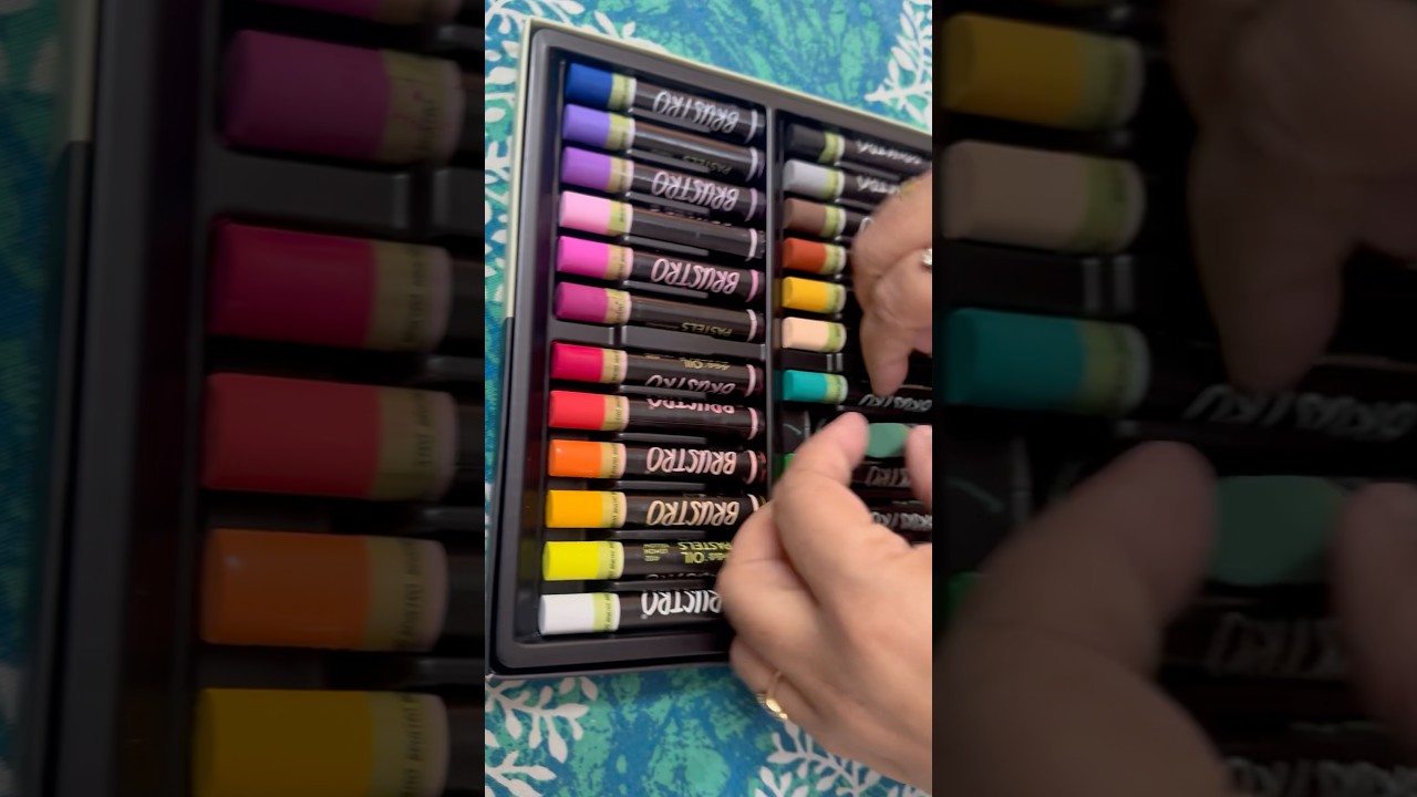 Unboxing Brustro Oil Pastel 😄
