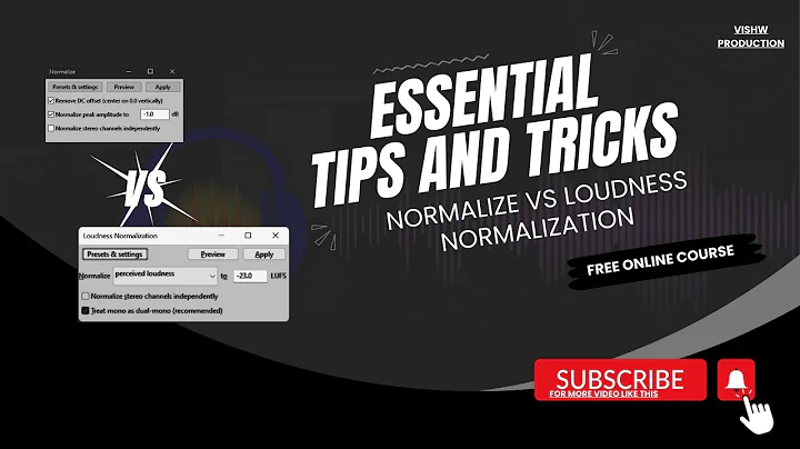 Normalize vs Loudness Normalization