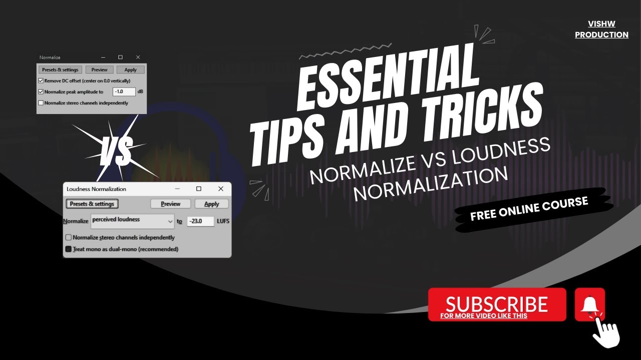 Normalize vs Loudness Normalization - YouTube