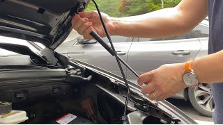 How To Install Hood Strut Grand C4 Grand Picasso /그랜드 피카소 본넷 쇼바(후드 리프터) 장착 Resimi